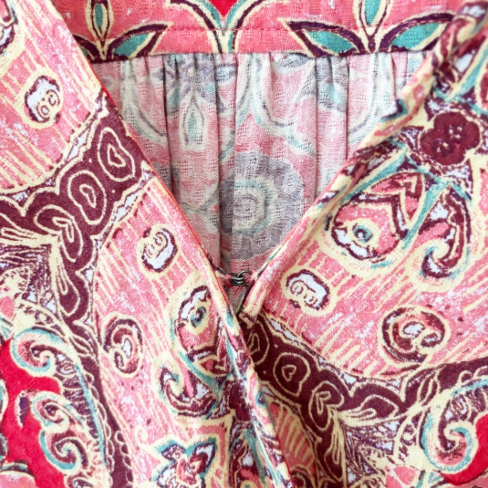 Free People Falling for you surplice boho top size Medium EUC‎ - Picture 5 of 11